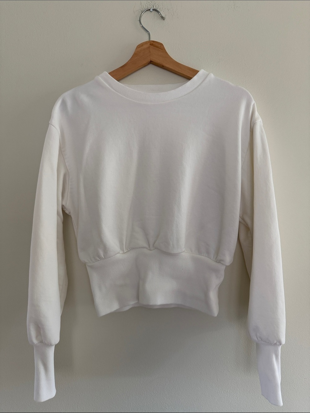 Eres Paris ISADORA White Crewneck Sweatshirt - Picture 2 of 12